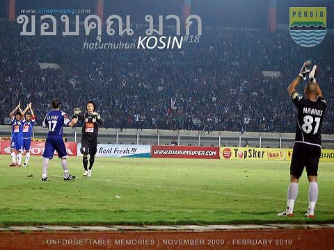 Perpisahan Kosin Persib vs Persisam 2009/2010