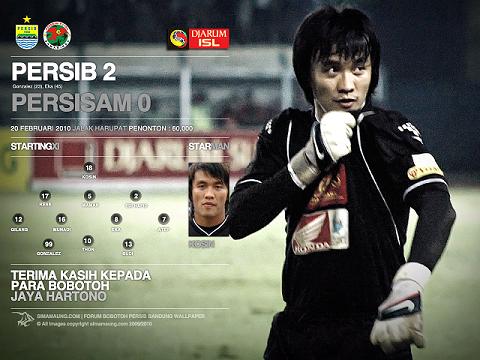 Wallpaper Persib vs Persisam 2009/2010