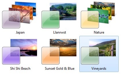 Windows 7 Themes of Country and Nature