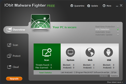 Free Anti-Malware IObit Malware Fighter