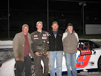 #9 Brandon Watson and crew celebrating 2nd place at Autumn Colours, October 10, 2009