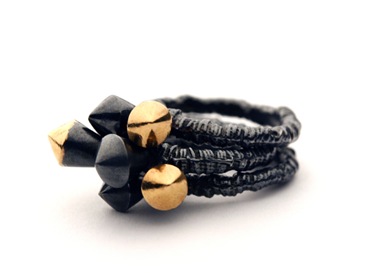 [Black and Rose Growth Collection, Double Stud Stacking Ring, March 2010[3].jpg]