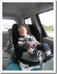 Sleepy Reid after his first day at school.