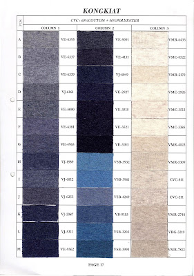 CVC : 60% COTTON + 40% POLYESTER
