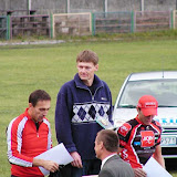 Tomasz Kaczmarek na podium.
