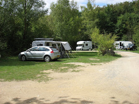Ons plekje op de Campix camping.