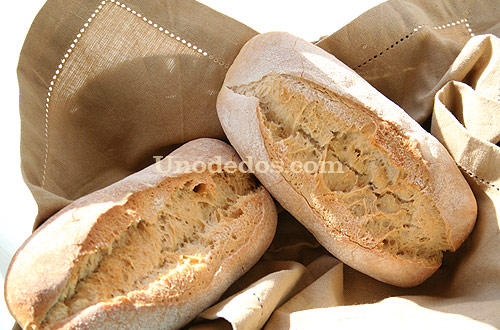 Barritas rústicas de pan