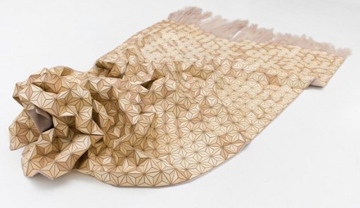 寄木細工なフレキシブルな家具達(WOODEN TEXTILES) + monogocoro