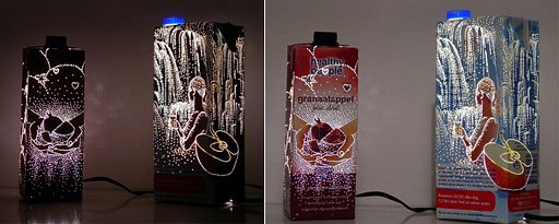 ジュースパックで作る夜の物語(packaging lights)