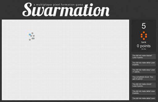 単純過ぎてハマるマルチプレーヤーゲーム(Swarmation)