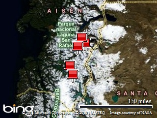 La zona de construcci&oacute;n de las represas y las centrales de hidroays&eacute;n.