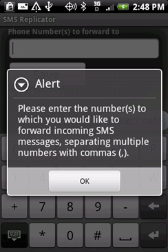 Remove Secret SMS Replicator from Android Market