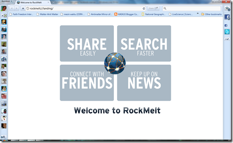  Inilah rasanya Rockmelt, browser baru para Facebook mania !