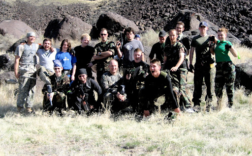 Paintball. Wallpaper style