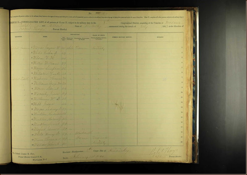 U.S., Civil War Draft Registrations Records, 1863-1865 about Sidney D Wages