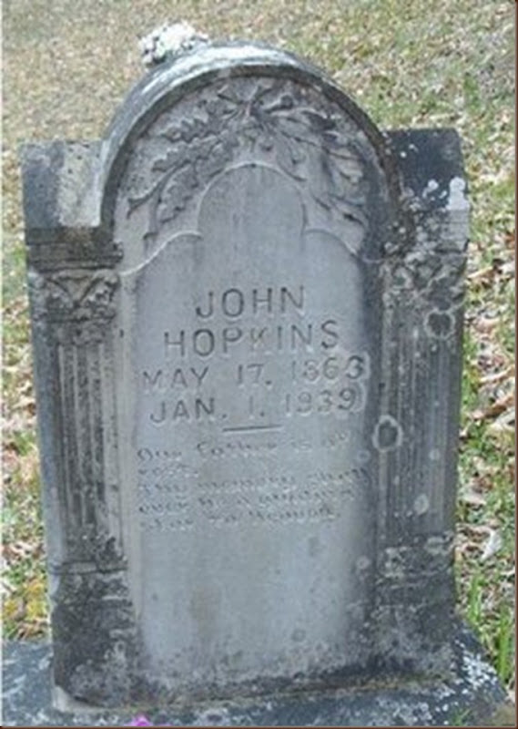 John Thomas Hopkins headstone