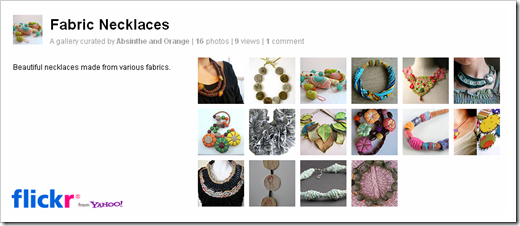 Fabric Necklaces