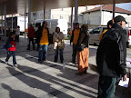 Amaierarako prestatzen.Preparandose para empezar a recoger.