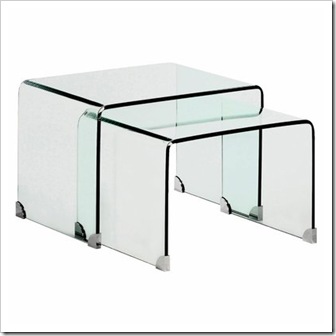 table basse verre la redoute