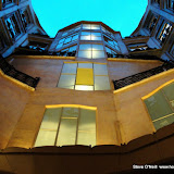  &ndash; A glance up the courtyard of Casa Mila