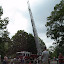 Fire engine raises the ladder! Meet the Trucks, Lakewood, Ohio. &ndash; 05-Jun-2010