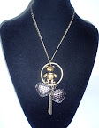 Cutie bear with love bronze necklace