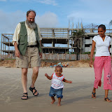  &ndash; Father Seraphim, Roo and Kadijah Lumley Beach…. © 2007 NHA Photos