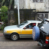  &ndash; Taxi whisks them away to school…. © 2007 NHA Photos
