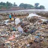  &ndash; Flood Damage: Kroo Bay cleans up after flood. …. © 2008 September NHA Media Photos, Salu Bangura, photographer.