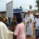  &ndash; Meeting the Paramount Chief of Kroo Bay, . …. © 2008 September NHA Media Photos, James B. Mansaray, photographer.