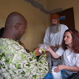  &ndash; . …. © 2008 September NHA Media Photos, James B. Mansaray, photographer. Presenting medical supplies.
