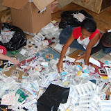  &ndash; St. Laurence House floor is covered with medical supplies.....…. © 2008 September NHA Media Photos, James B. Mansaray photographer.