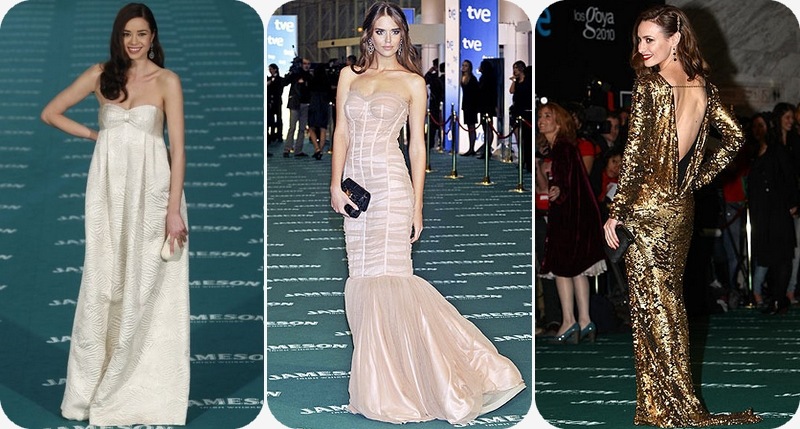 Dafne de Armani, Clara Alonso de DolceGabbana y Natalia Verbeke de Antik Batik