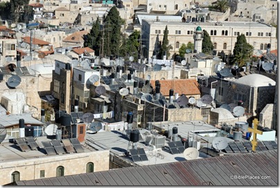 Old City rooftops with satellite dishes, tb011610639