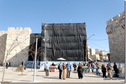Jaffa Gate under scaffolding, tb011610598 Jaffa Gate under scaffolding, tb011610598