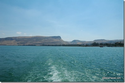 Sea of Galilee view west to Arbel and Magdala, tb060105640
