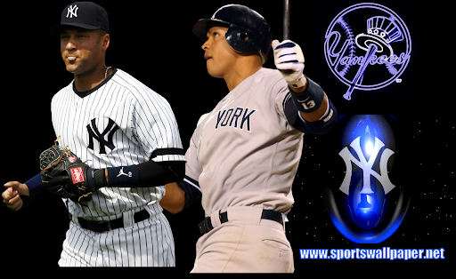 Derek Jeter And Alex Rodriguez Yankees Desktop Wallpaper