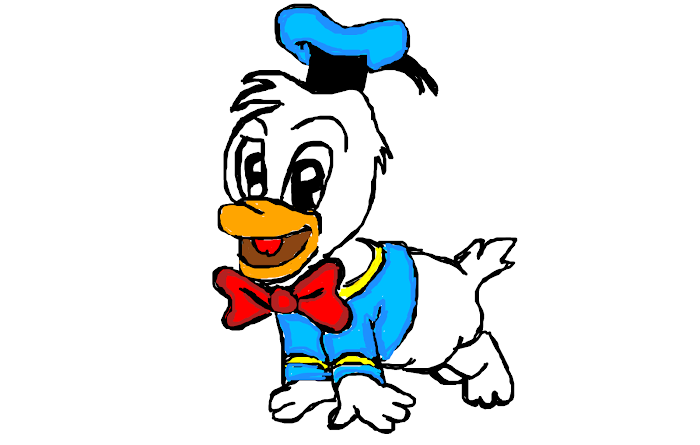 Donald Duck as a baby