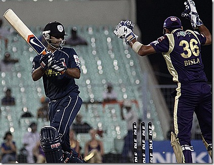 ipl-2011-Deccan's reply didn't get off to the best start as Ishank Jaggie was bowled for three