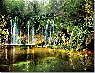 The waterfalls of Plitvice Lakes, Croatia