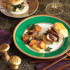 Pork Tenderloin with Herbed Biscuits