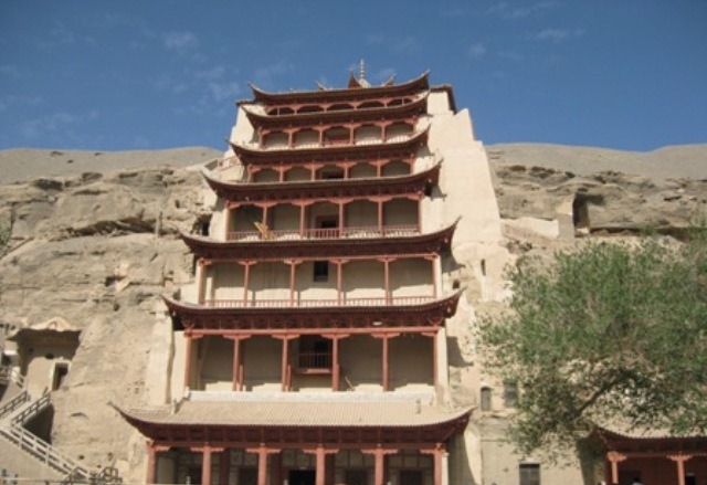 [10. The spectacular entrance to one of the Mogao caves[5].jpg]