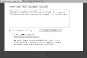 preview comment