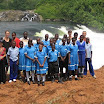 Bujagali Falls.JPG - Die Exkursionsgruppe bei den Bujagali Falls