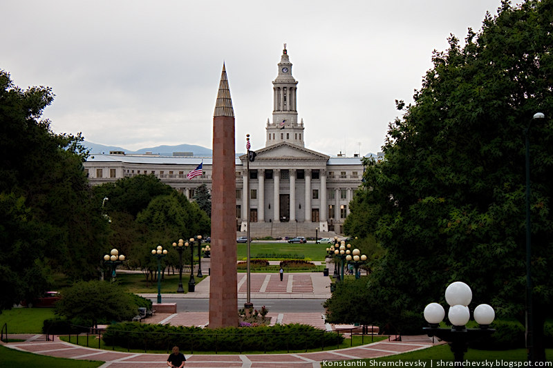США Америка Колорадо Денвер Администрация города и округа USA America Colorado Denver Capitol City and County building