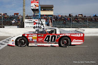 First OSCAAR heat race win for #40P Charlie Gallant at Flamboro Speedway, October 17, 2009