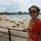 Stadtstrand von San Cristobal ist immer gut besucht