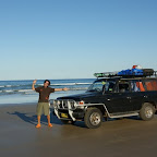 Great Sandy National Park. Endlich mal den 4WD ausprobieren und mit 80 über die Beach brettern.