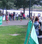 Coming in to the finish line