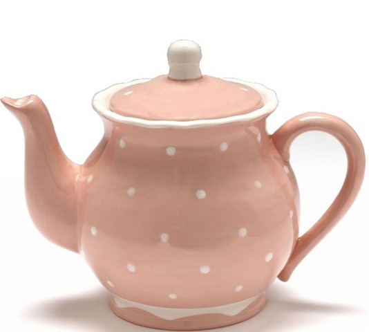 Pink tea pot